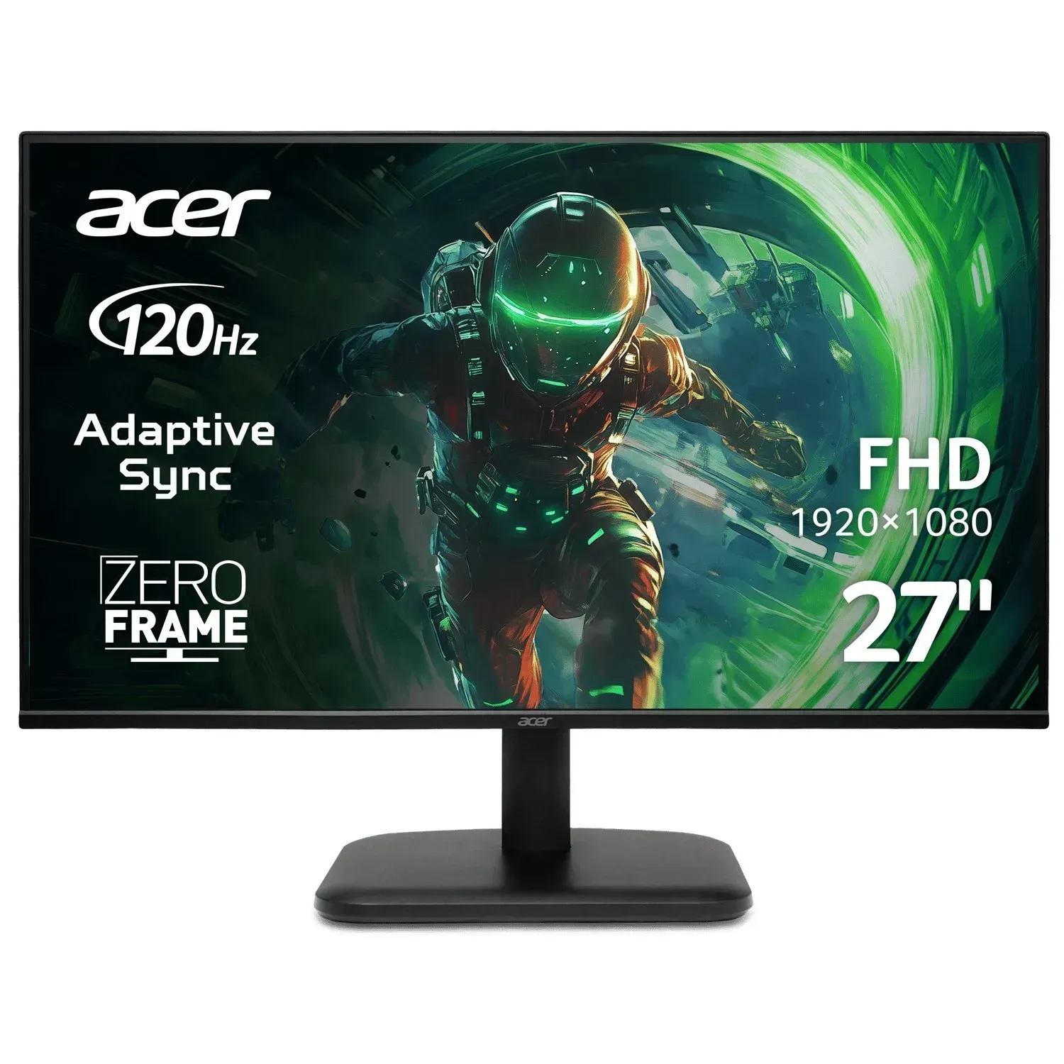 Monitor Acer EK271Gbi /27- inch/ FHD ZeroFrame  IPS 120HZ 16:9 1MS(VRB) 250NİTS VGA HDMI FREESYNC EU/ Black (UM.HE1EE.G01)