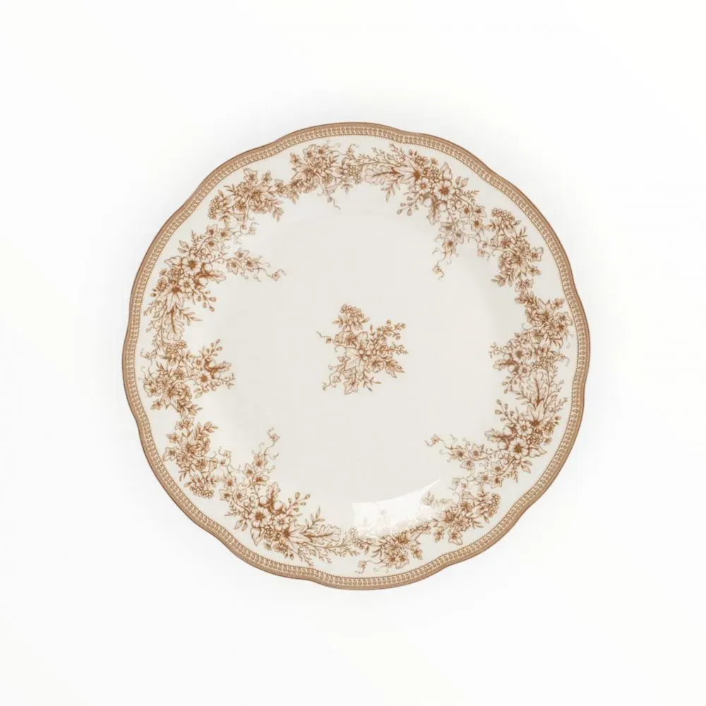 Boşqab Anna Lafarg Burgundy, farfor, 19 sm (ANLAF-HS2511184)