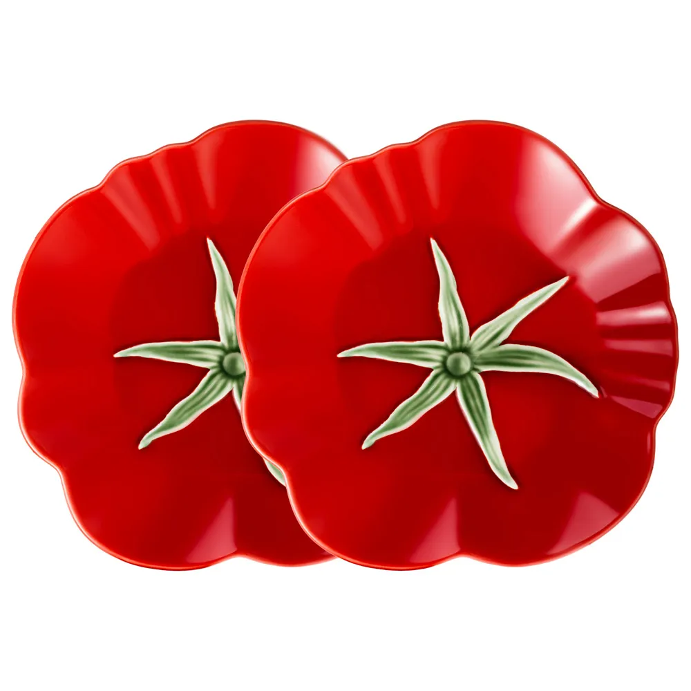 Boşqab dəsti Lefard Tomato, keramika, 22 sm, 2 ədəd (536-296)