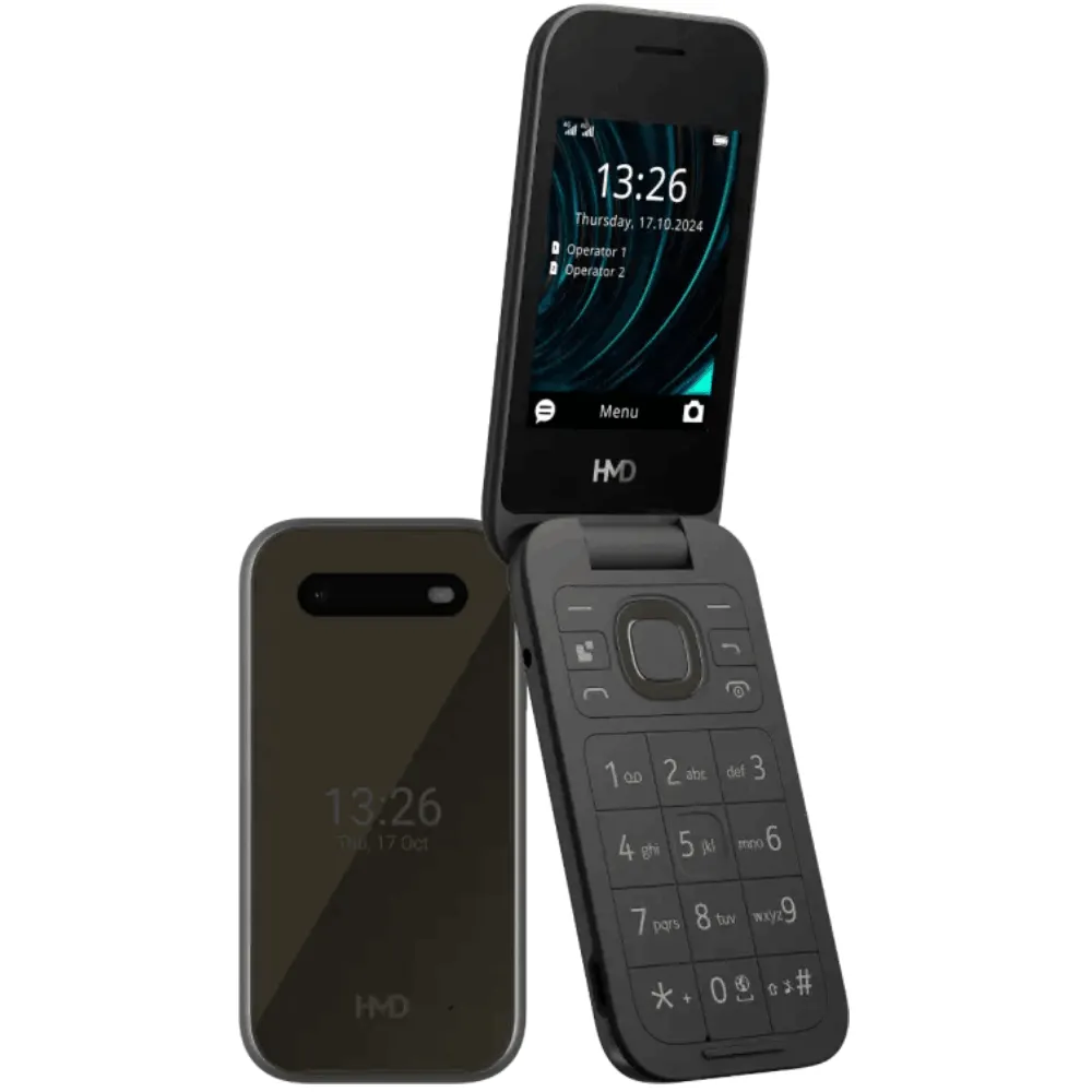 Telefon HMD 2660 Flip DS Azgeua, Black 2025