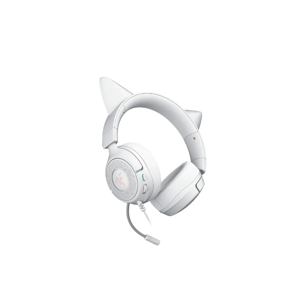 Uşaqlar üçün simli oyun qulaqlığı Razer Kraken Kitty V3 X, White (RZ04-05350300-R3M1)