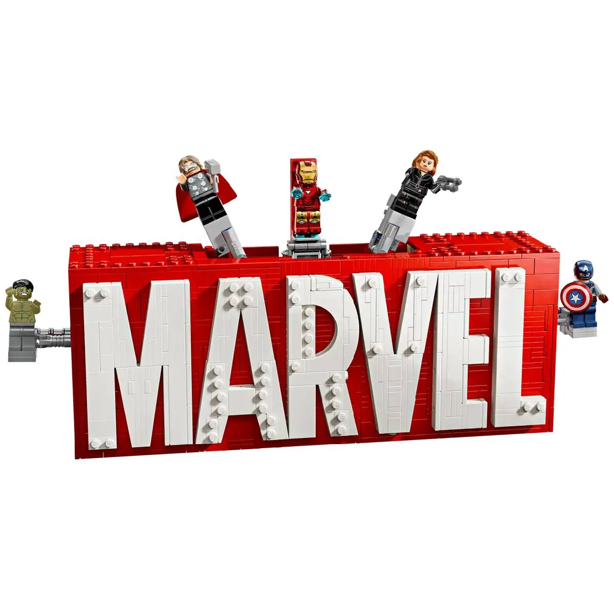 Konstruktor LEGO Super heroes Marvel loqosu və mini fiqurlar (76313)