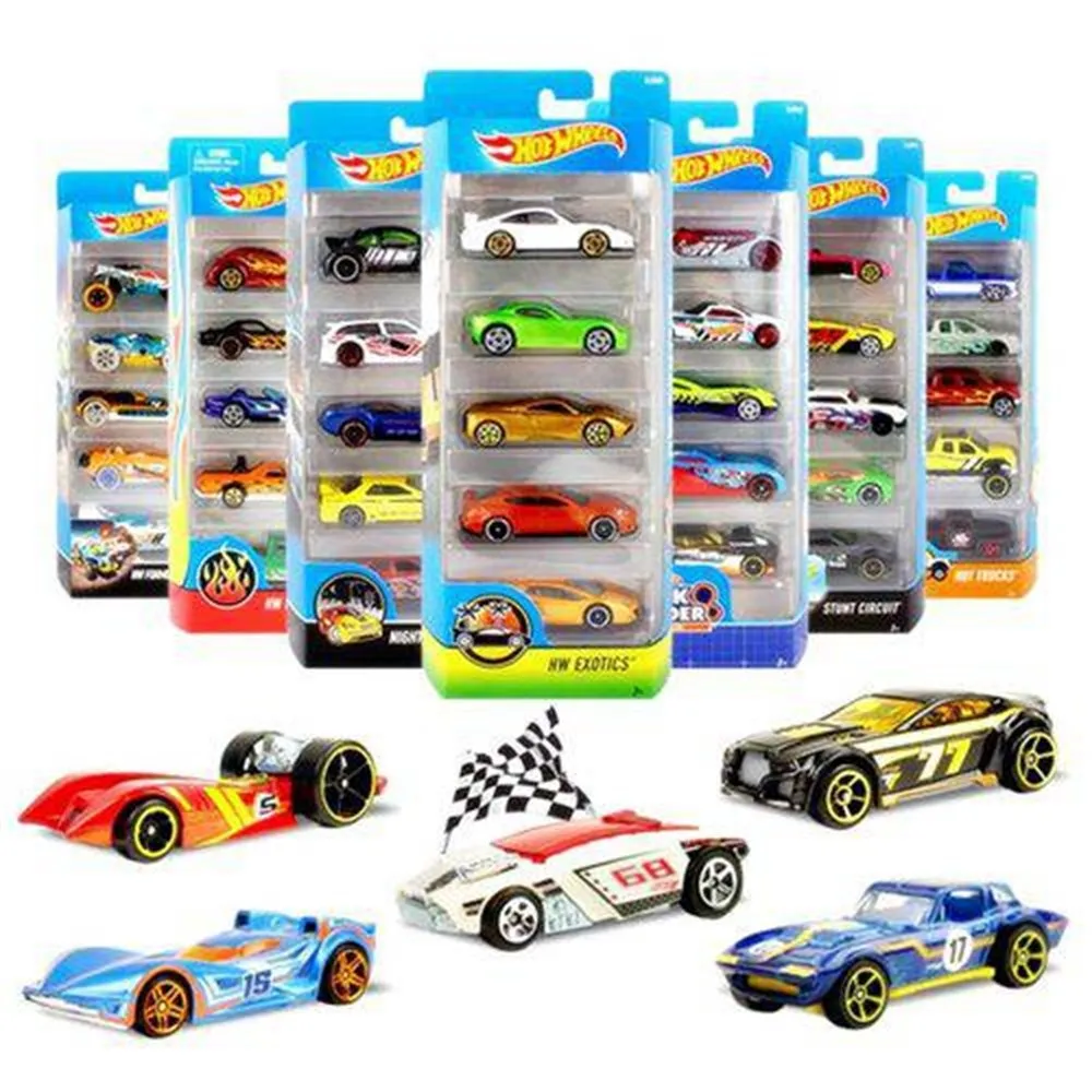 Oyun dəsti maşın Mattel Hot wheels 5 ədədli (1806)