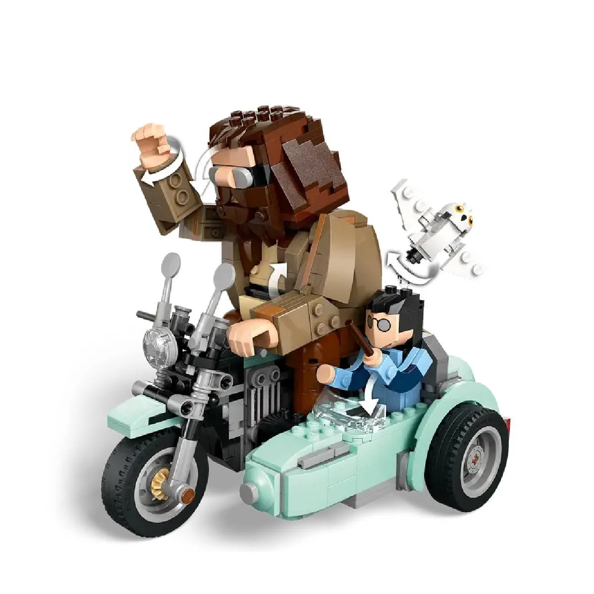 Konstruktor LEGO Harry Potter: Hagrid və Harrinin motosikletle gəzintisi (76443)